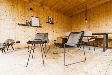 Modernes Tiny House Diva am Weingut
