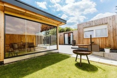 Modernes Tiny House Diva am Weingut