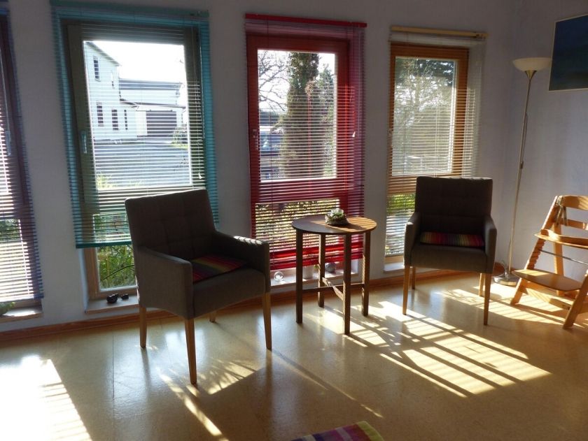 Schlafzimmer, groß mit Sitzecke