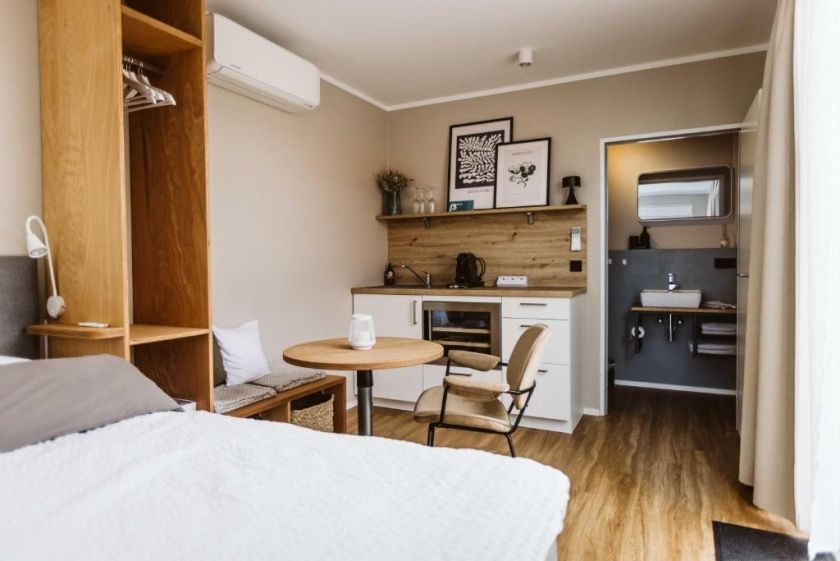 Modernes Tiny House Vita am Weingut