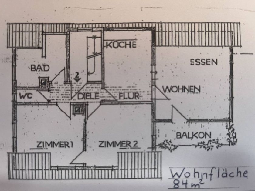 Ferienwohnung 84qm, 2 Schlafzimmer