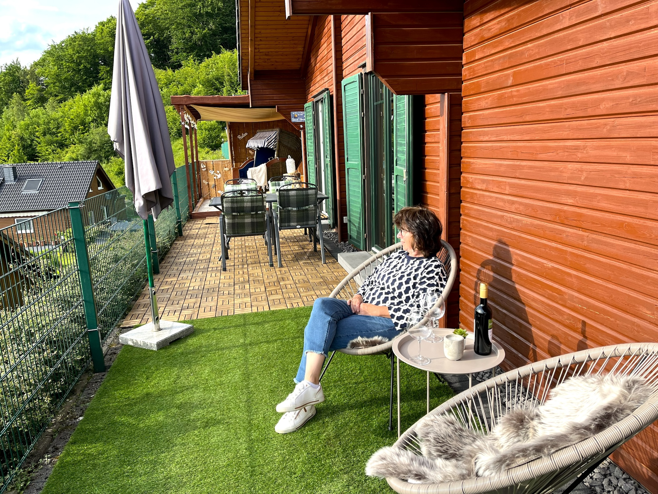 Ferienhaus Susi Terrasse