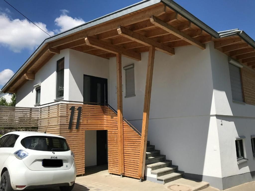 Unser Haus mit Treppe