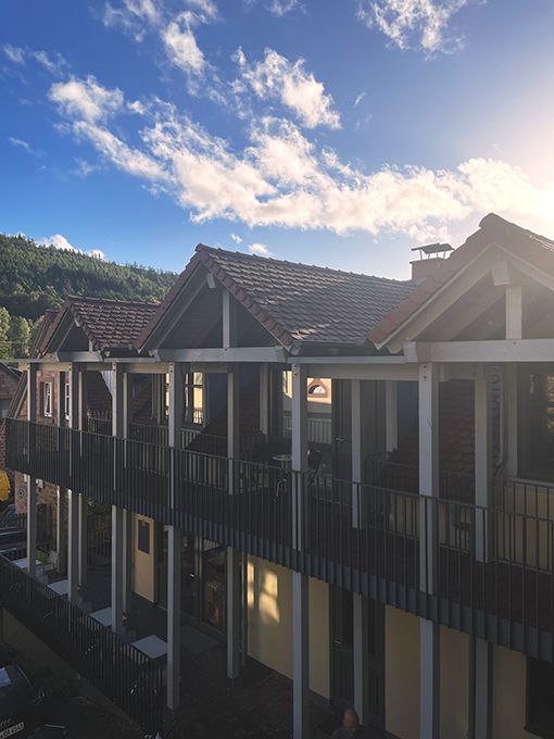 Gästehaus / Laubengang